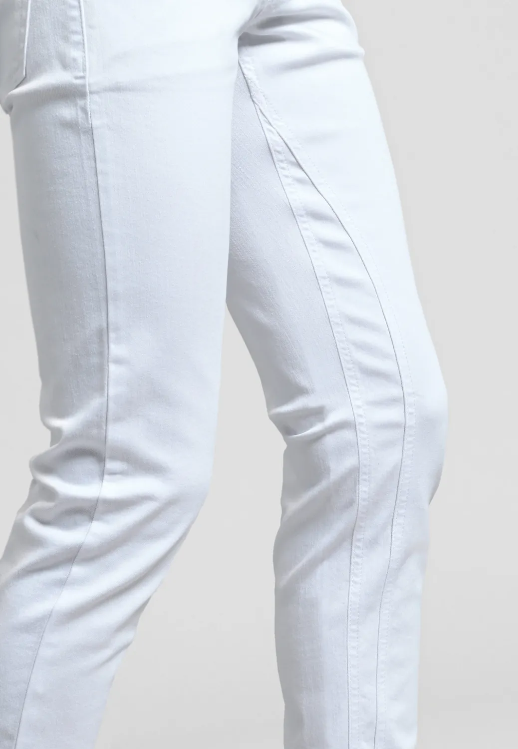 Pierre Talamon Zen White jean blanc coupe droite