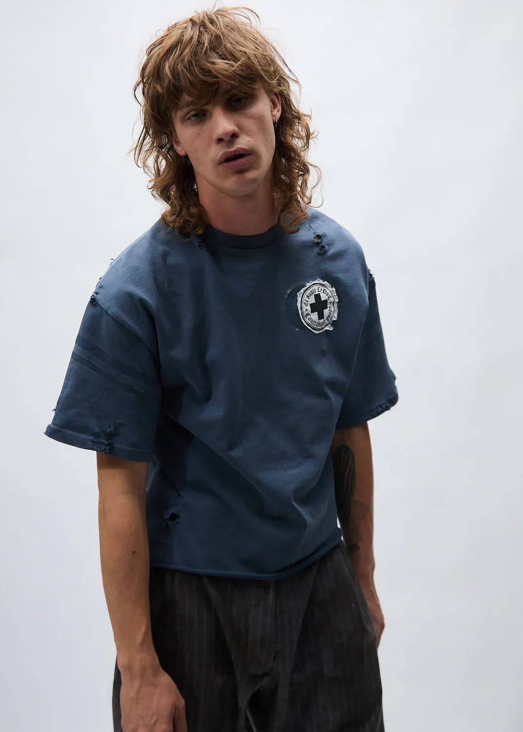 PAOLO LEDUC Lucky 49 t-shirt coton bio bleu marine XS/S