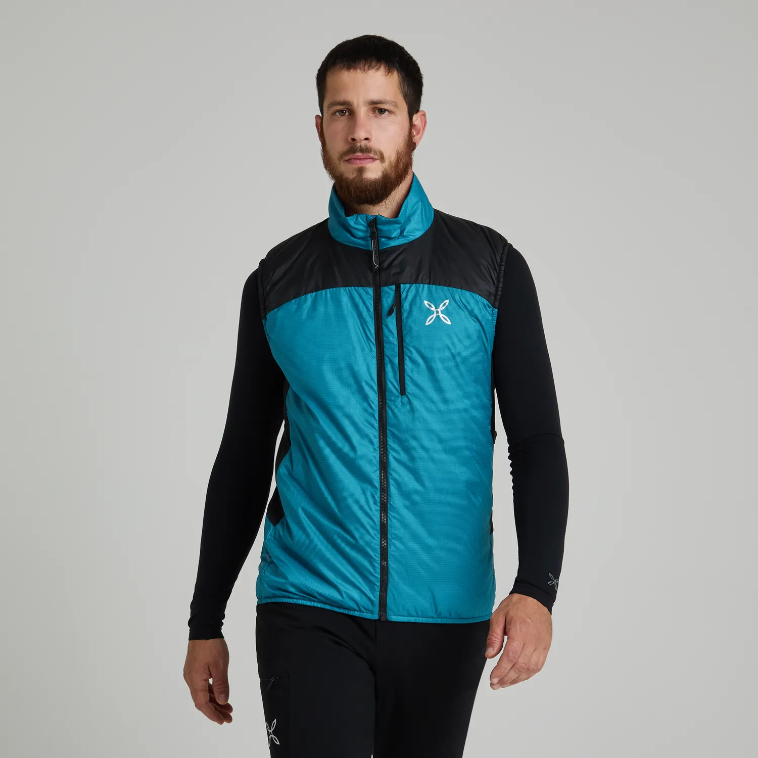 Montura Vertigo Comfortemp gilet steel blue coupe-vent