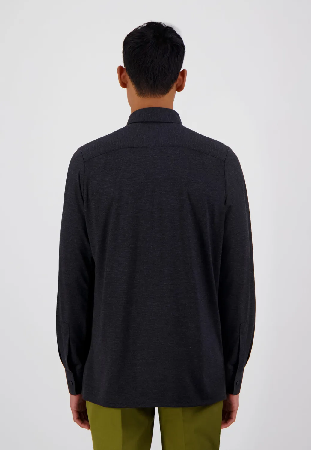 Pierre Talamon Jersey chemise anthracite jersey