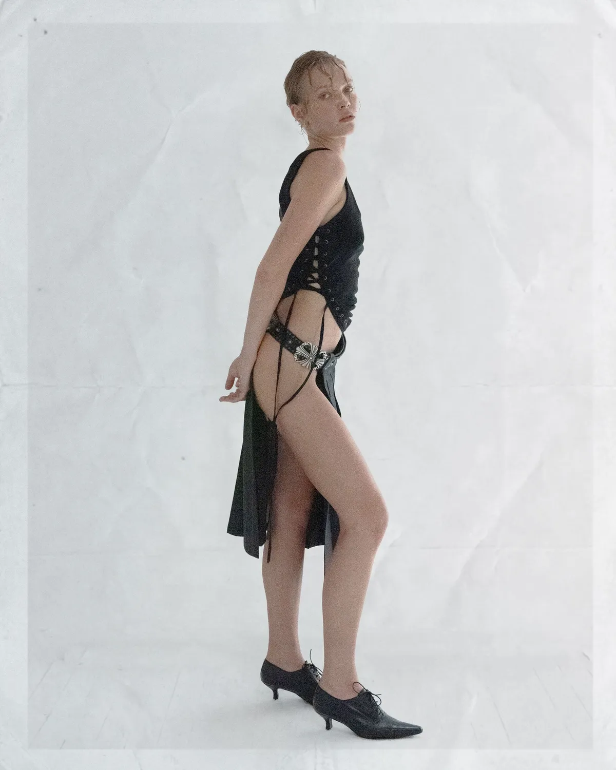PAOLO LEDUC Bustier Leduc débardeur noir coton S/M
