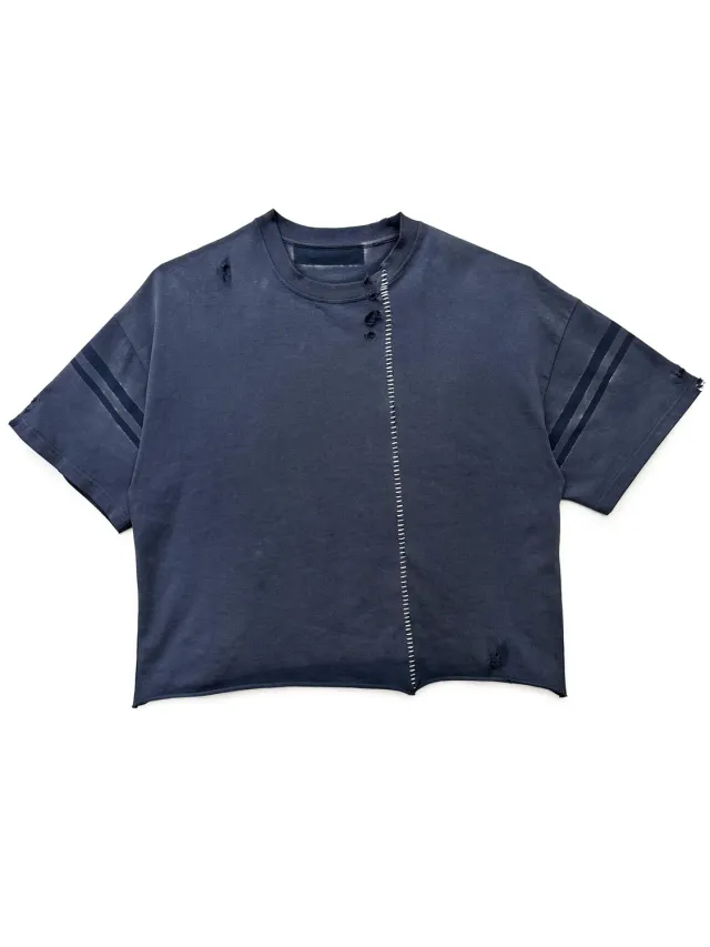 PAOLO LEDUC Lucky 49 t-shirt coton bio bleu marine XS/S