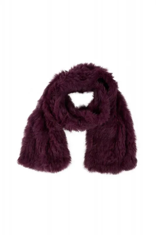 Oakwood Elsa 65075 écharpe fourrure prune lapin