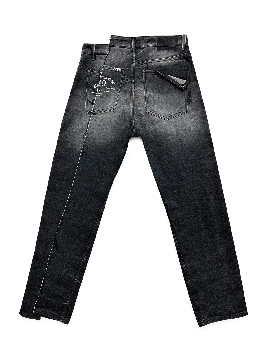 Paolo Leduc Shifted Couture jean denim noir long
