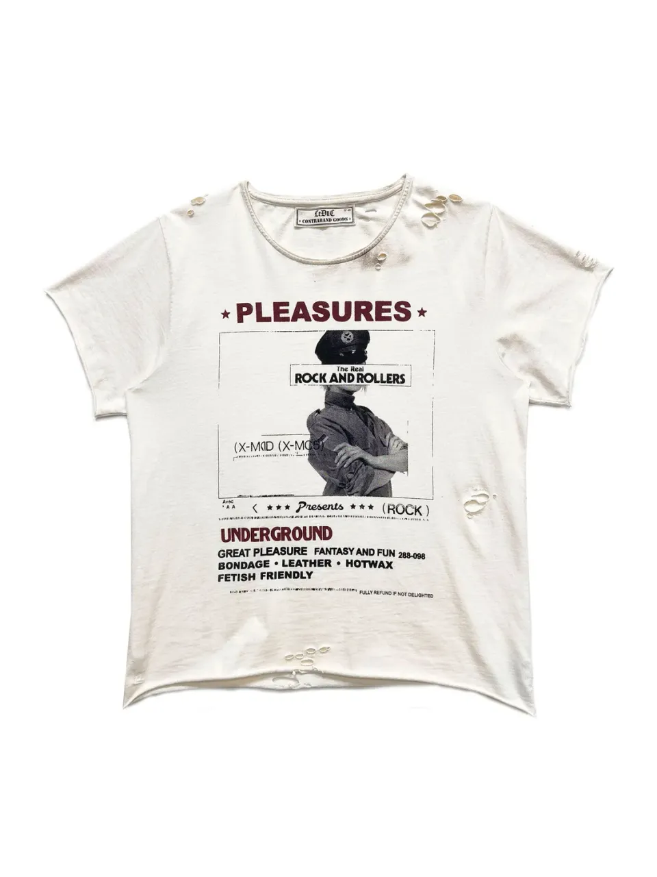 Paolo Leduc Pleasures t-shirt blanc naturel S coton délavé
