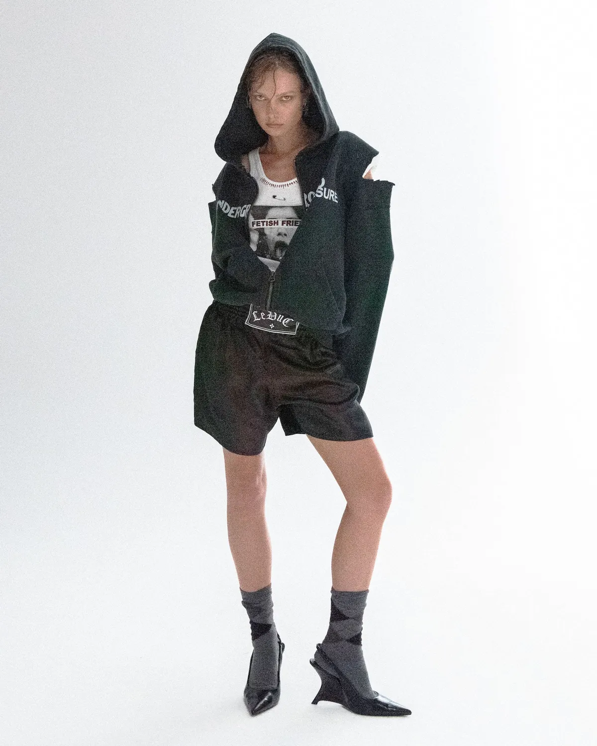 PAOLO LEDUC Pleasures hoodie zippé noir coton bio