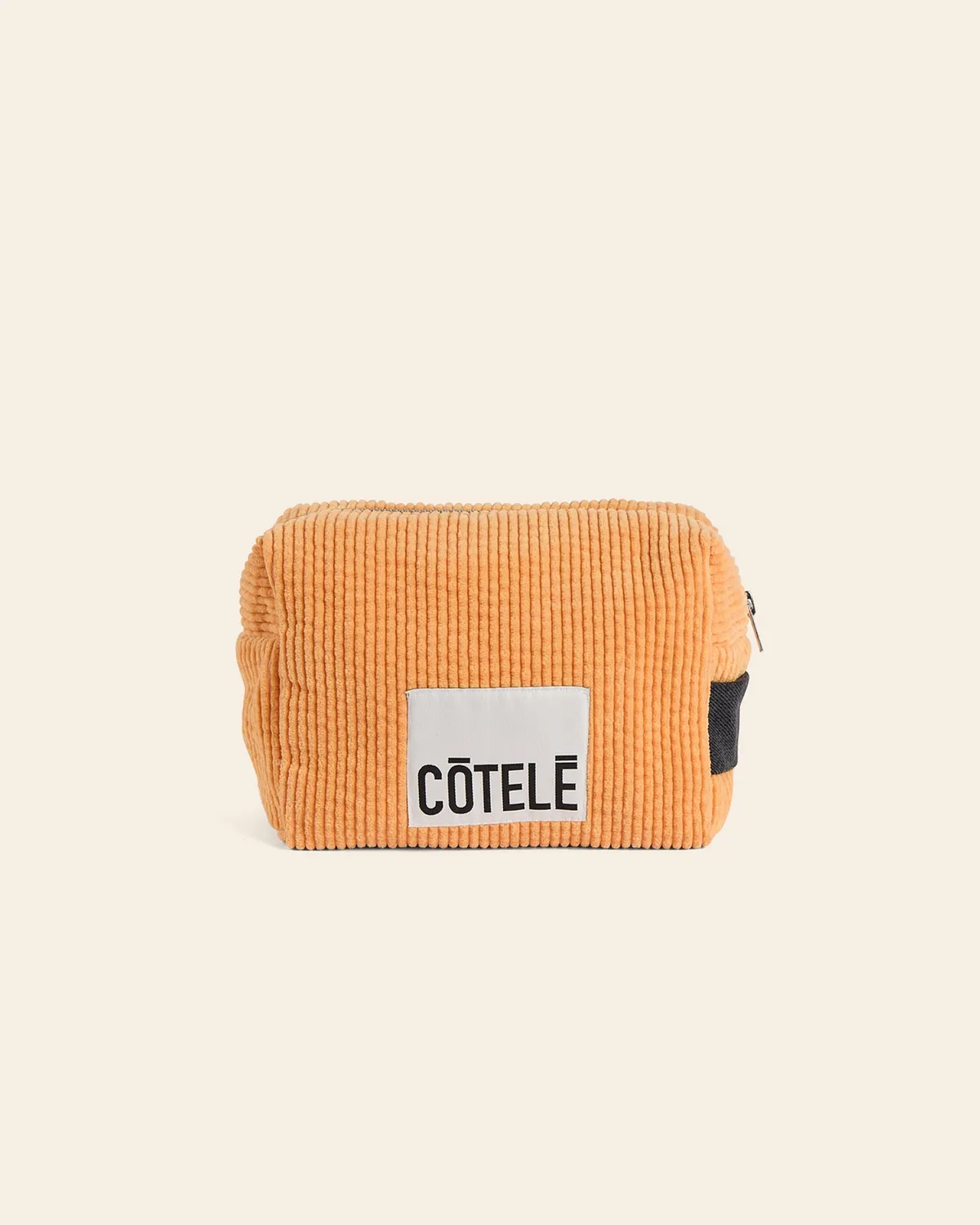 Cotelé Paris trousse de toilette pêche coton bio