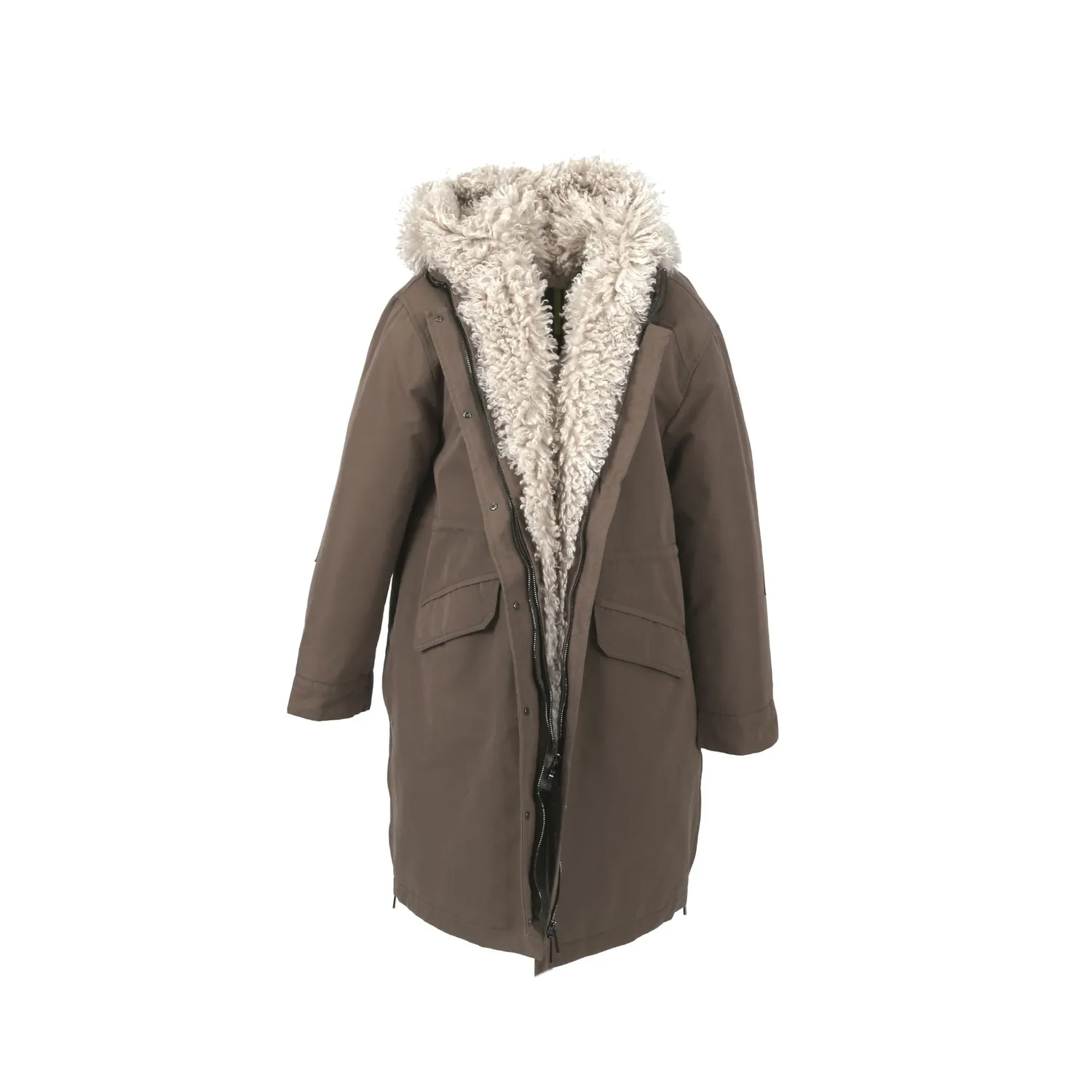 Oakwood Kelly 64853 parka longue coton kaki clair