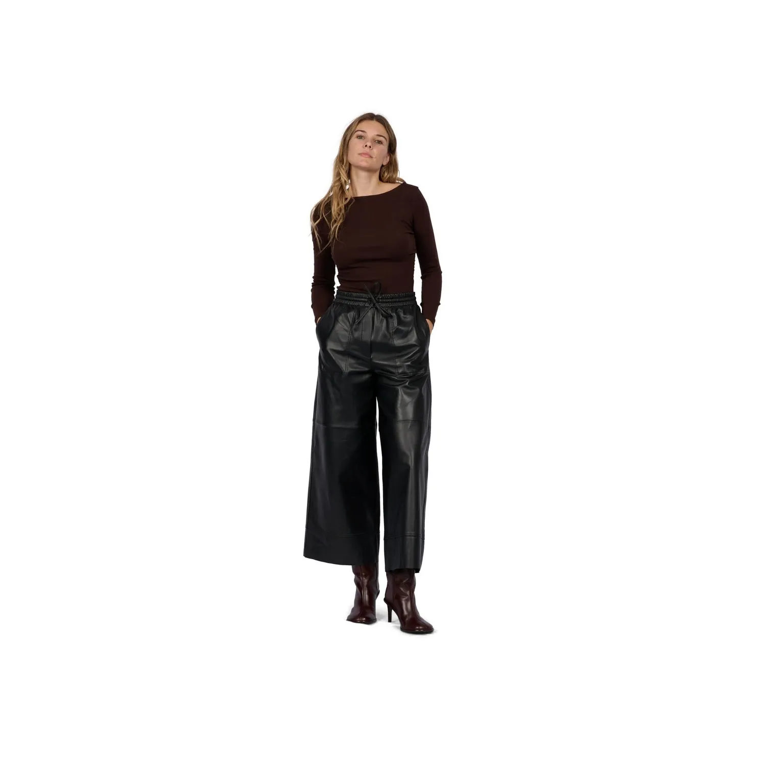 Oakwood Trophee 65318 pantalon cuir mouton noir 7/8