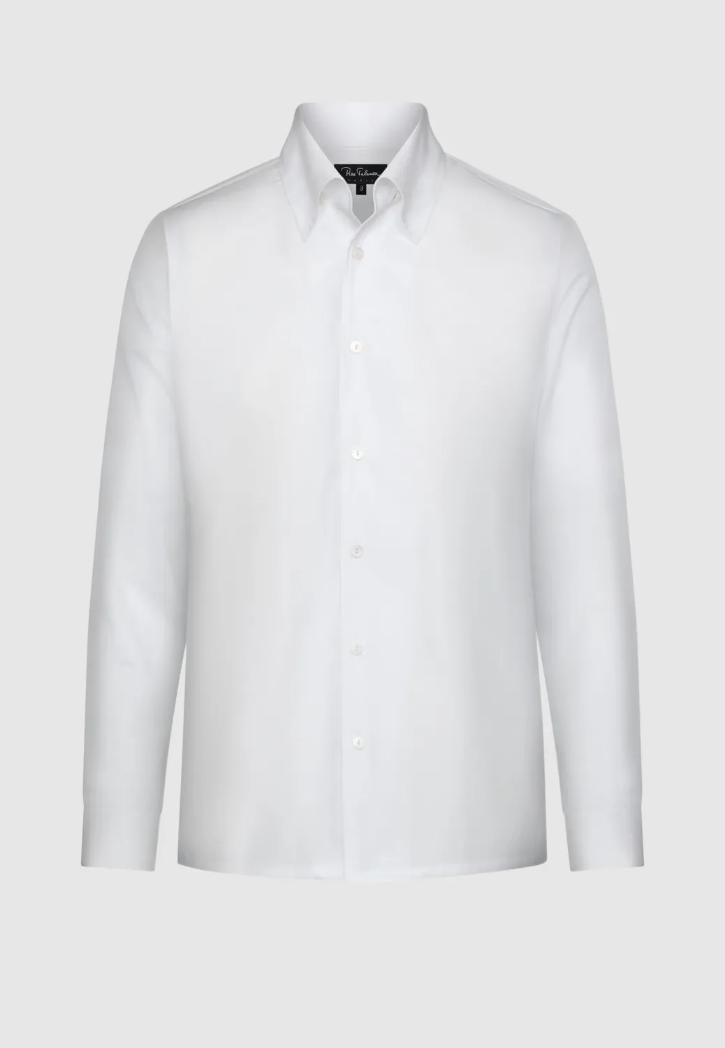 Pierre Talamon col haut chemise blanche coton popeline