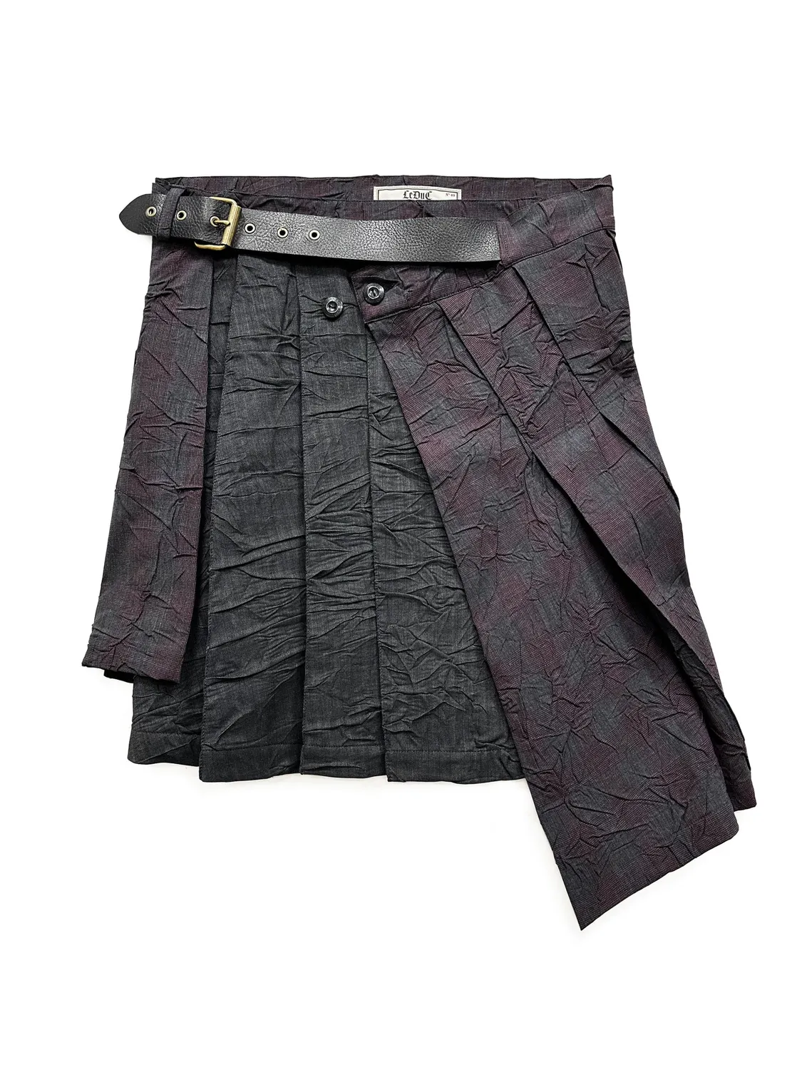 Paolo Leduc Messy Business kilt hybride froissé