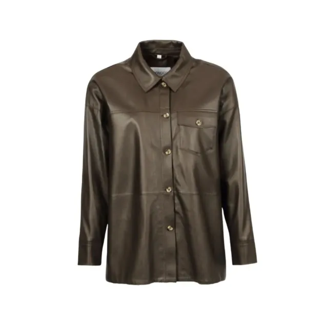 Oakwood Bella 65307 chemise cuir mouton choco droite