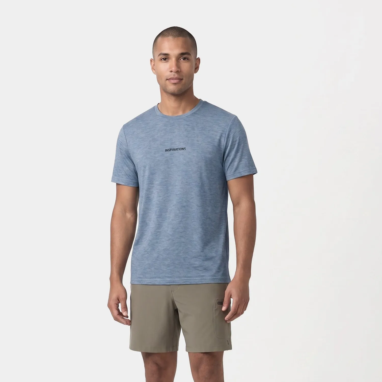 Inspyrations Stryde t-shirt homme bleu minéral micromodal