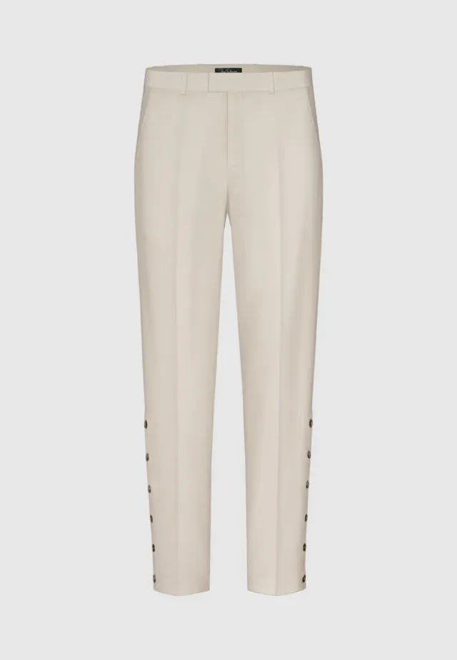Pierre Talamon pantalon Jump beige coupe droite