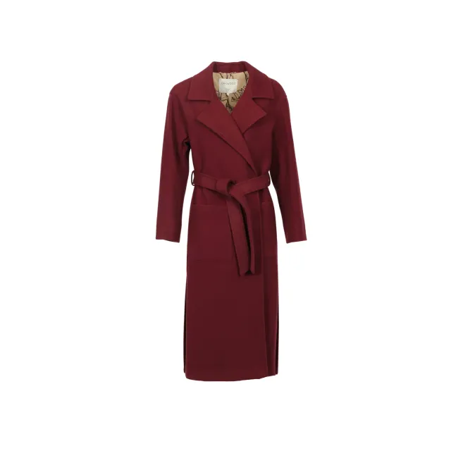 Oakwood Reality 65362 manteau laine bordeaux ceinture