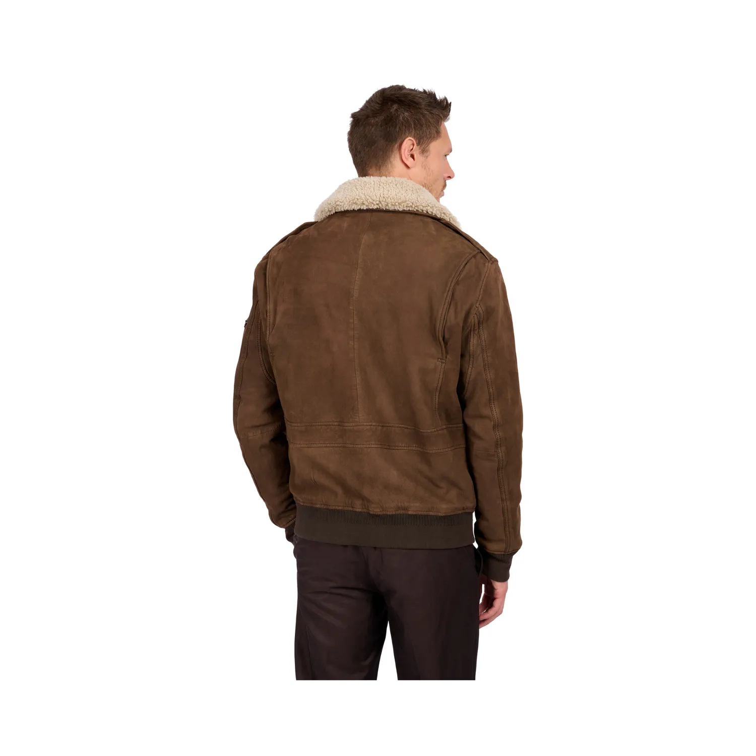Oakwood Gennaro 64948 blouson cuir marron foncé