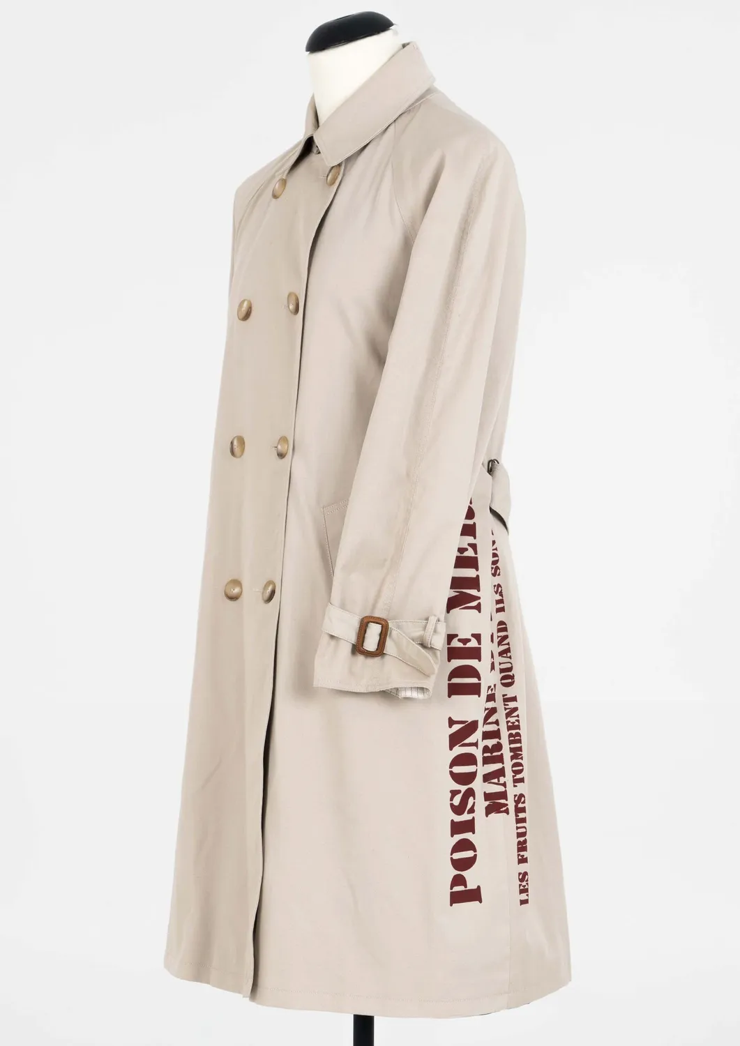 Paolo Leduc Poison trench crème coton