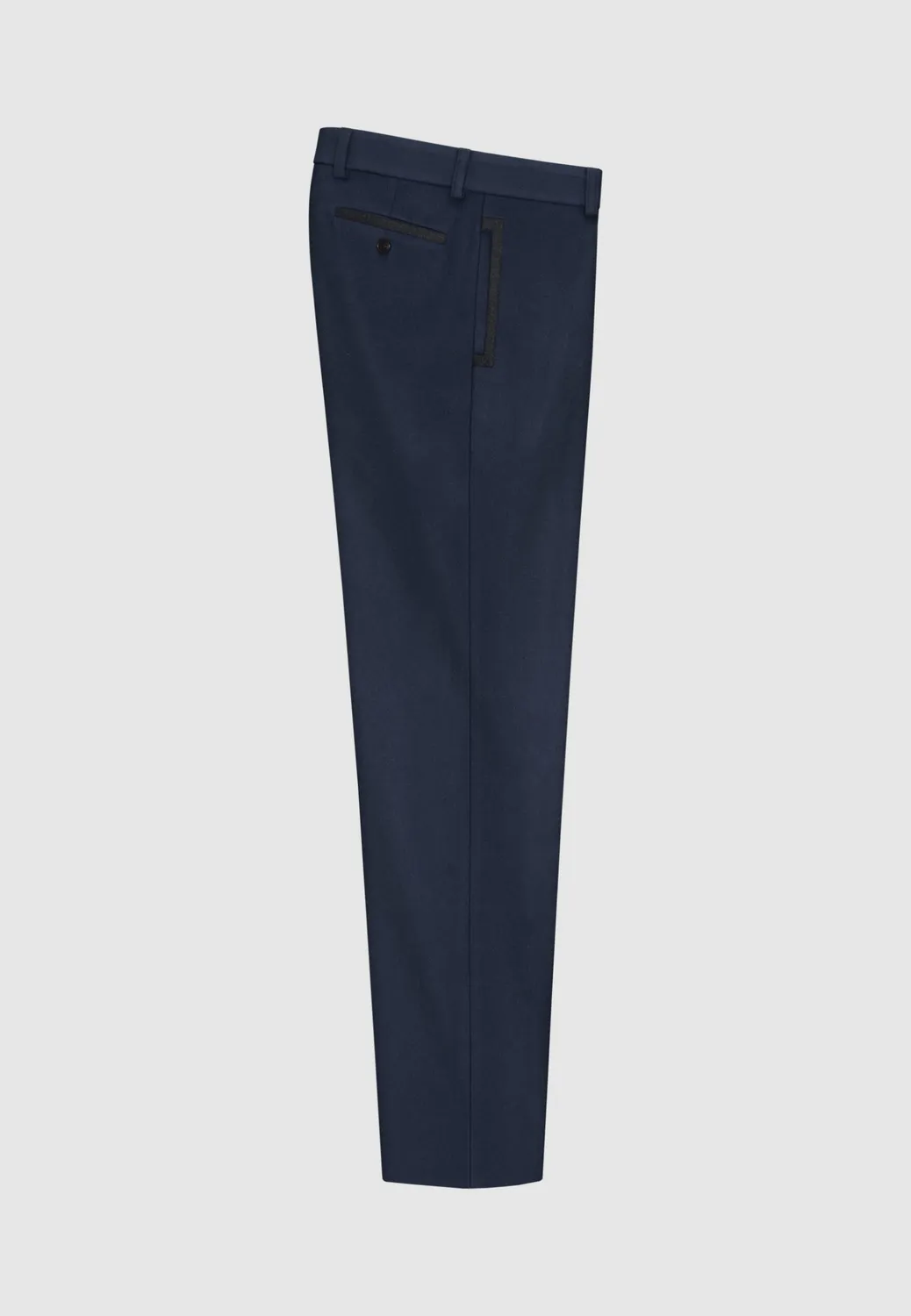 Pierre Talamon pantalon flanelle laine bleu