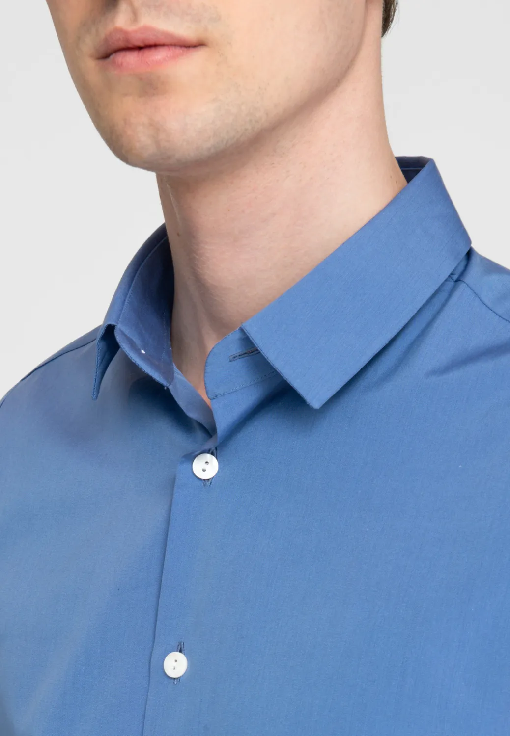 Pierre Talamon chemise manches courtes bicolore