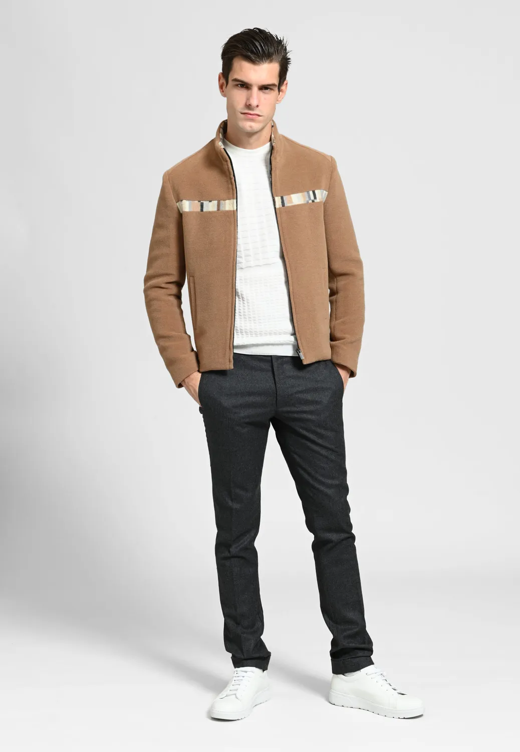 Pierre Talamon Miel blouson homme couleur miel
