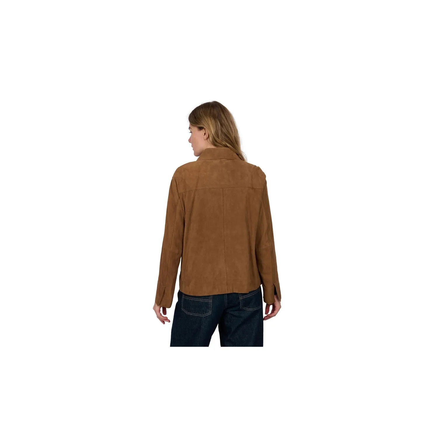 Oakwood Houston 65270 veste cuir velours marron clair