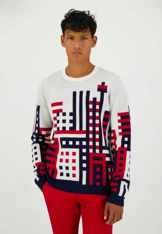 Pierre Talamon City pull coupe droite hiver