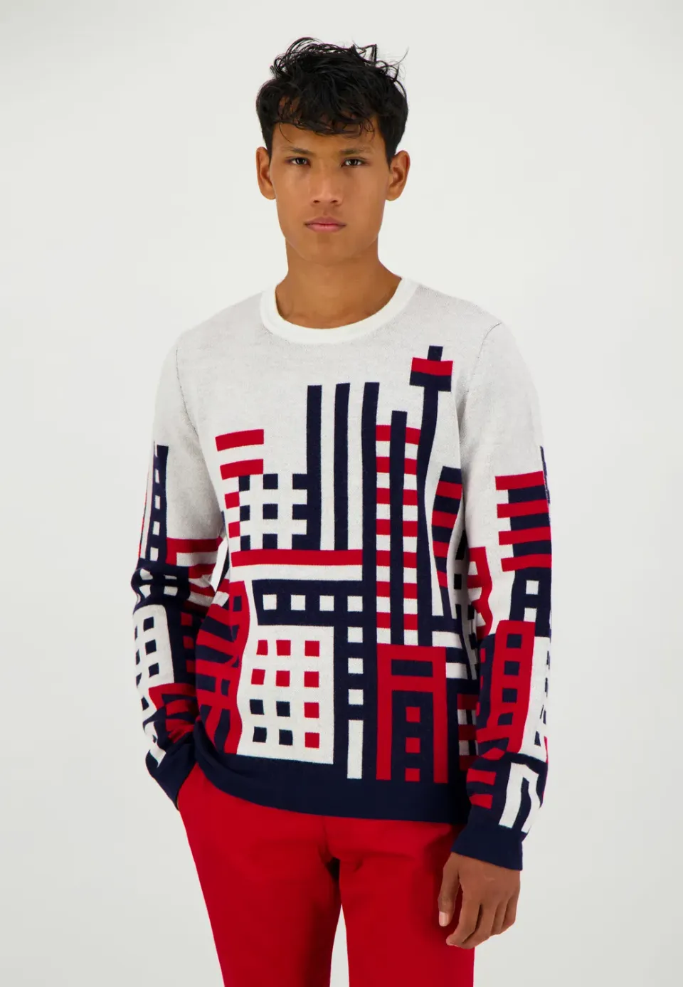 Pierre Talamon City pull coupe droite hiver