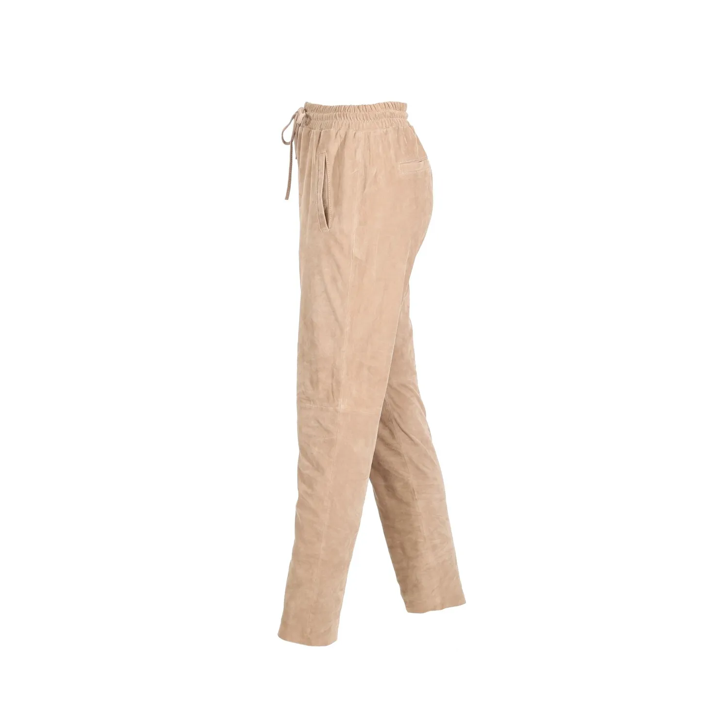 OAKWOOD GIFT 63642 jogpant cuir beige