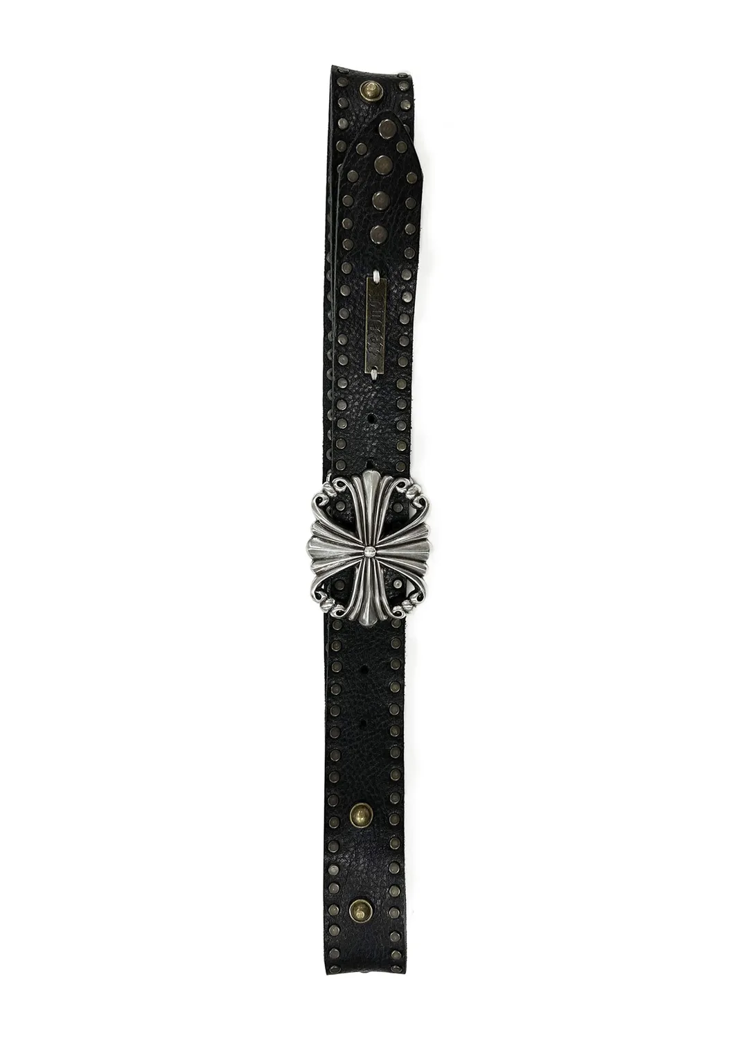 Paolo Leduc Fetish ceinture cuir noir cloutée vache