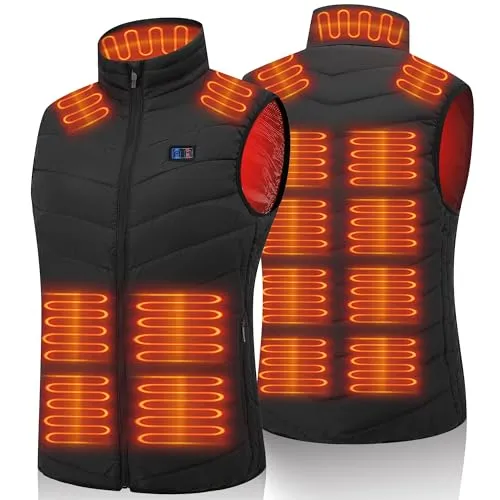 Vapesoon gilet chauffant 15 zones taille XL noir