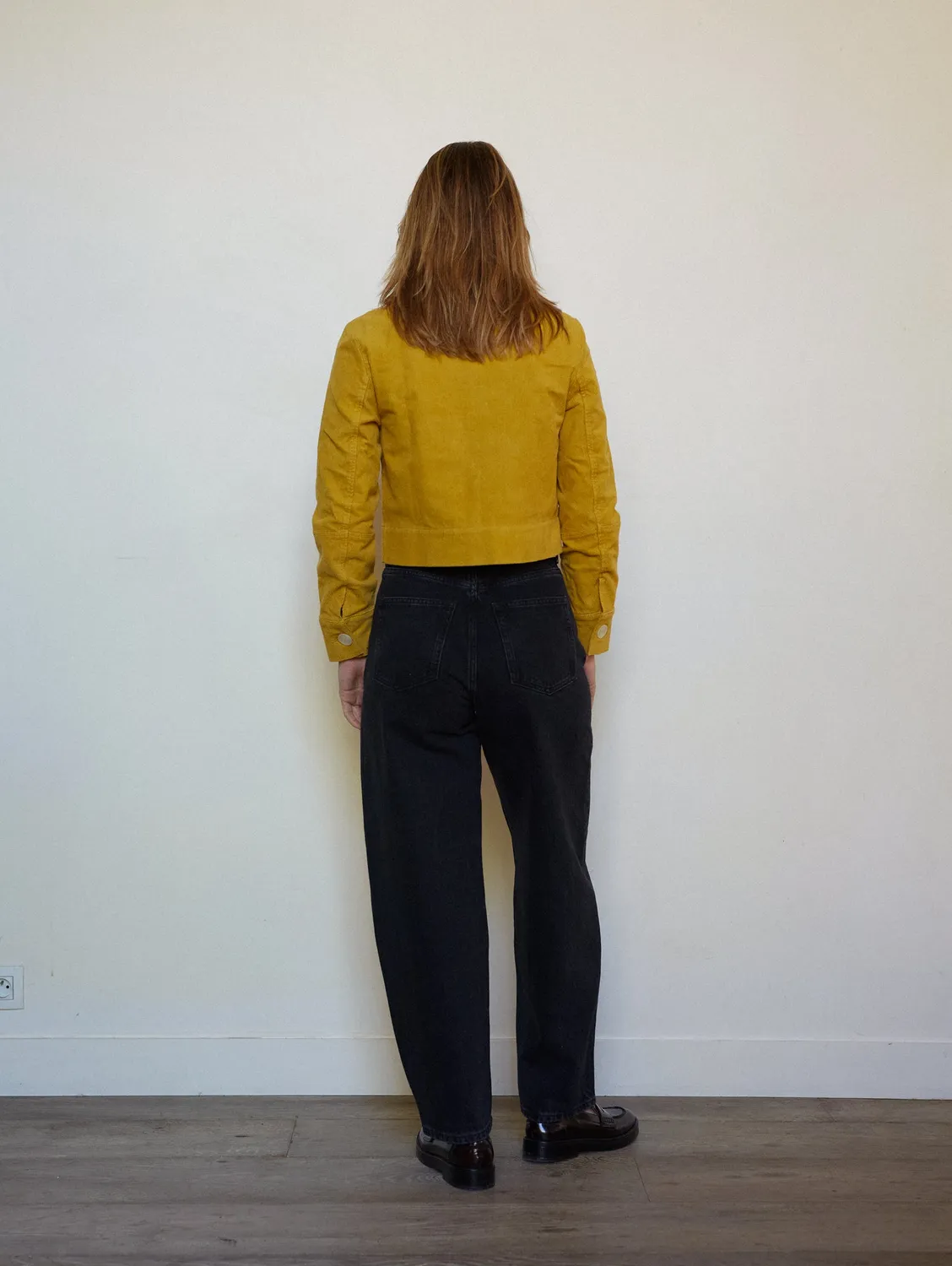 Cotelé Paris Daisy Miel veste velours côtelé