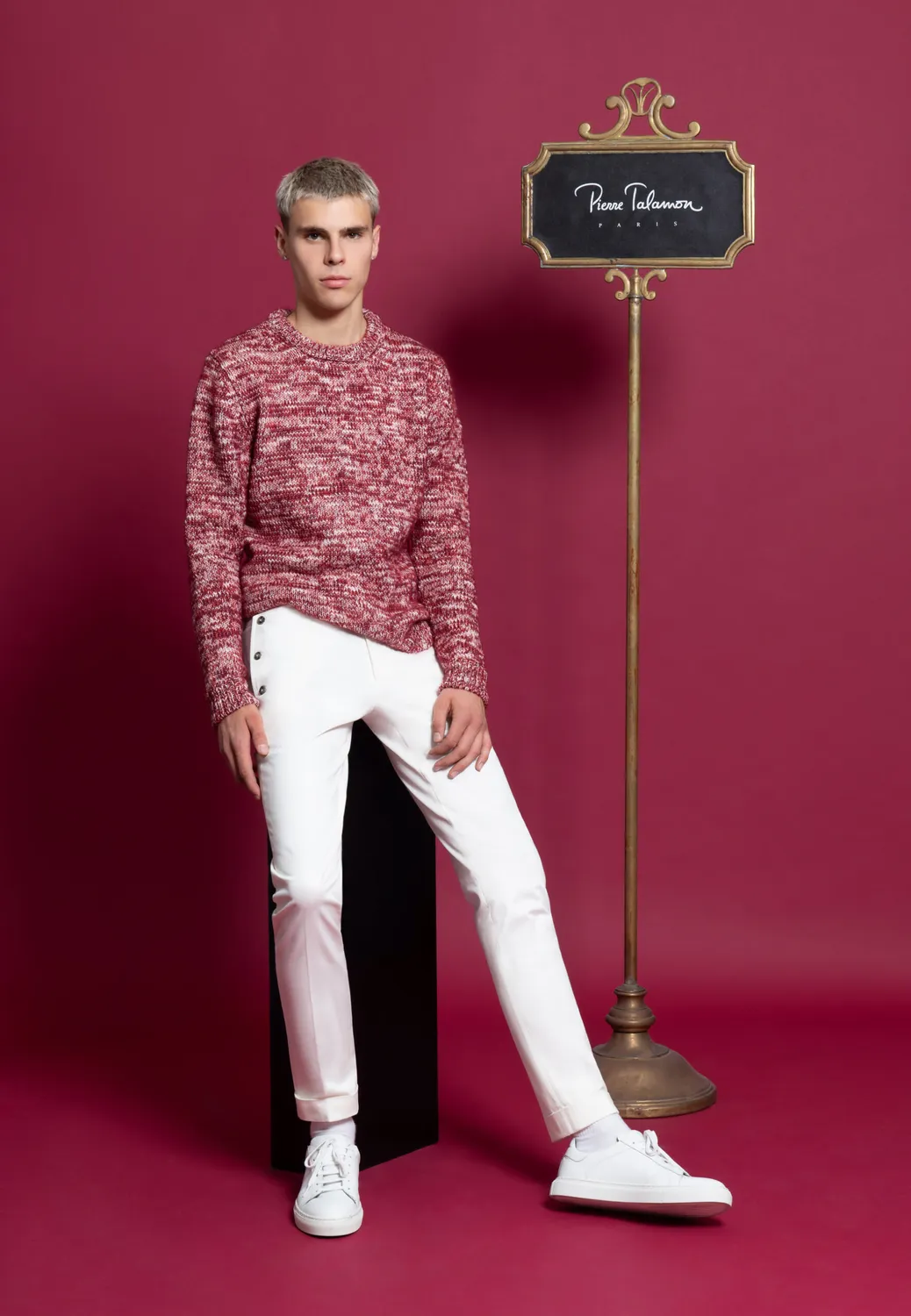 Pierre Talamon Xavier pantalon blanc coupe droite