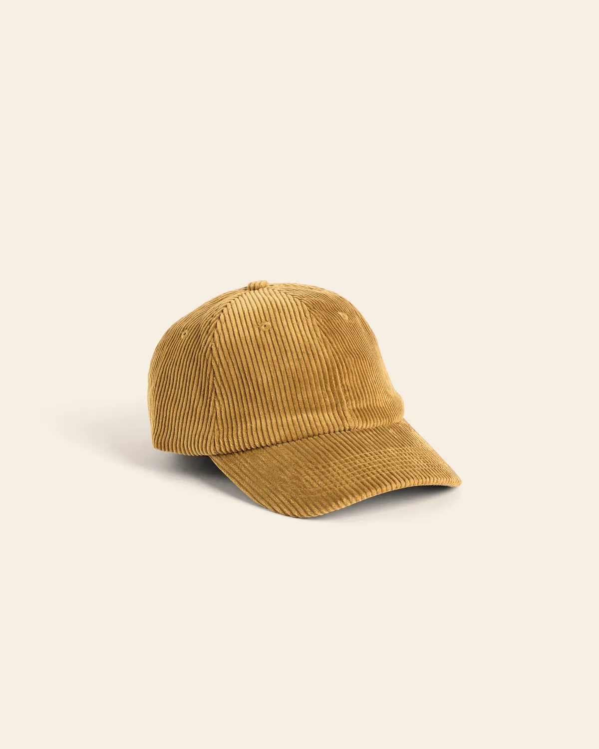 Cotelé Paris Côtelé brun doré casquette coton réglable