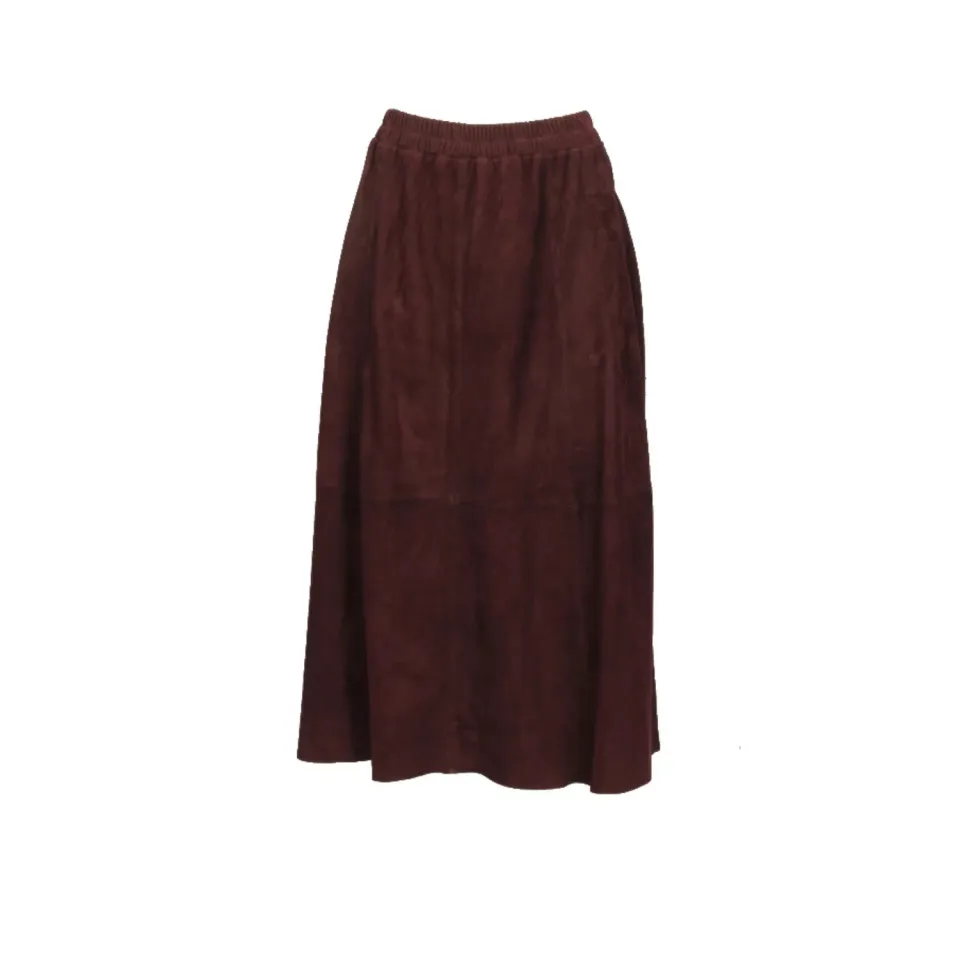 Oakwood Nahee 65186 jupe cuir chèvre porto 80cm