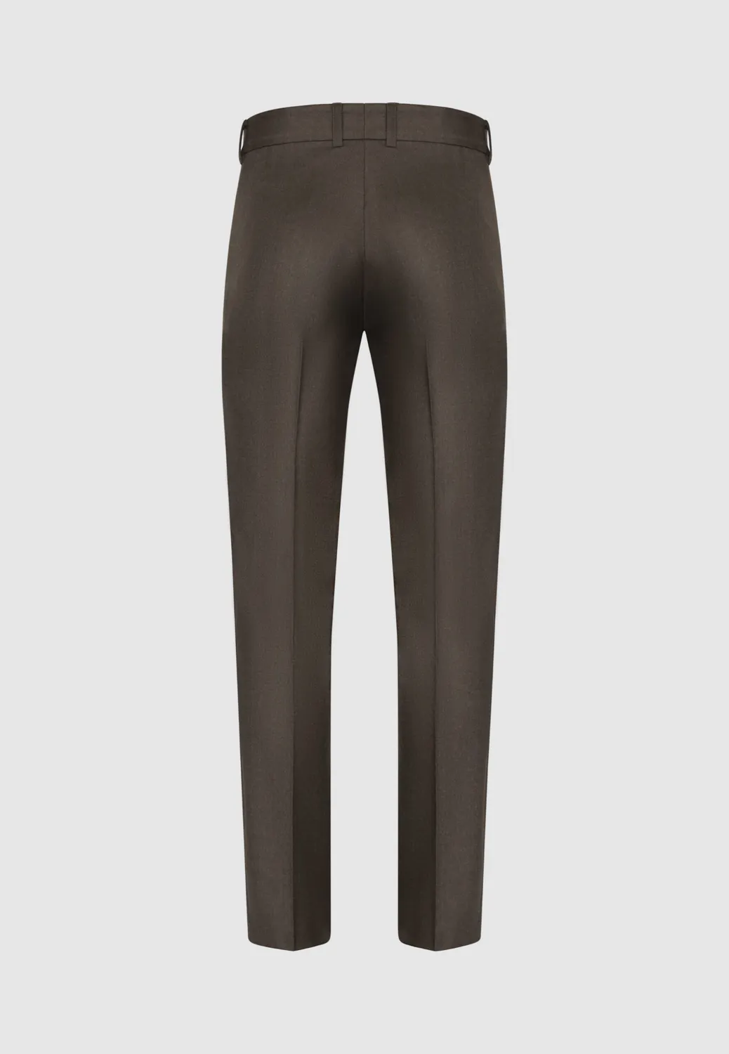Pierre Talamon pantalon flanelle brun chaud