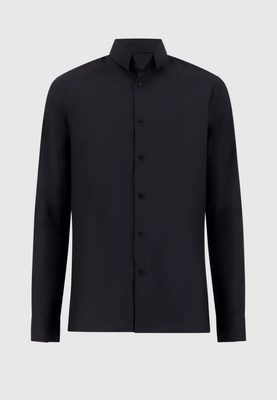 Pierre Talamon Prince chemise noire coton cintrée