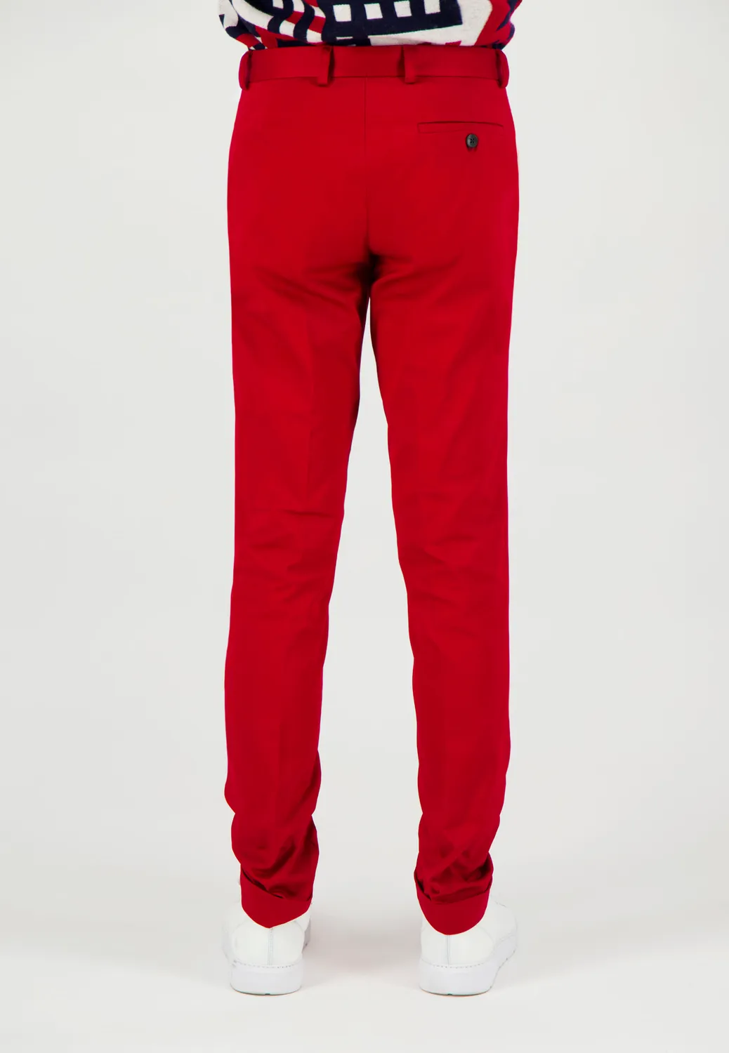 Pierre Talamon R11 pantalon rouge uni