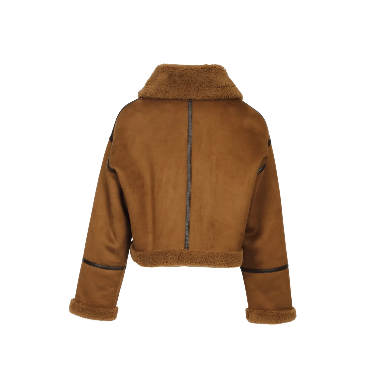 Oakwood Vinci 65256 blouson whisky fausse fourrure