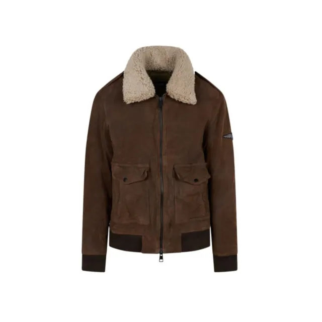 Oakwood Gennaro 64948 blouson cuir marron foncé