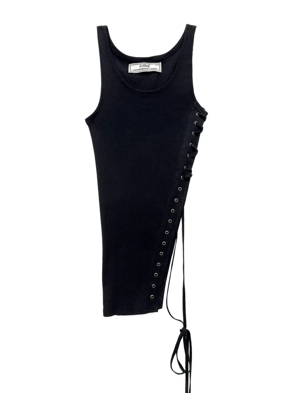 PAOLO LEDUC Bustier Leduc débardeur noir coton S/M