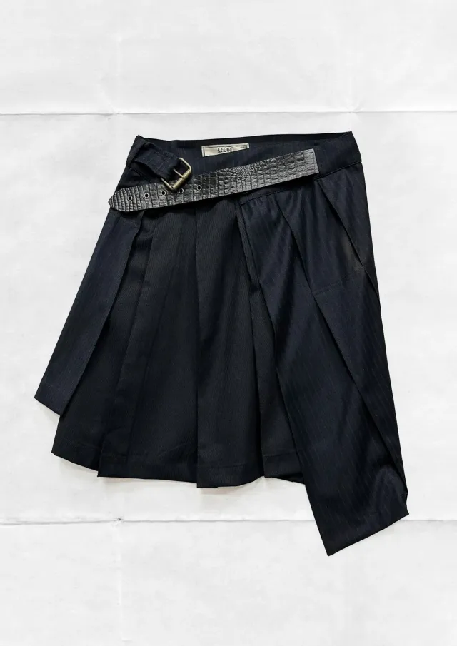 Paolo Leduc Hybrid jupe kilt réglable plissée
