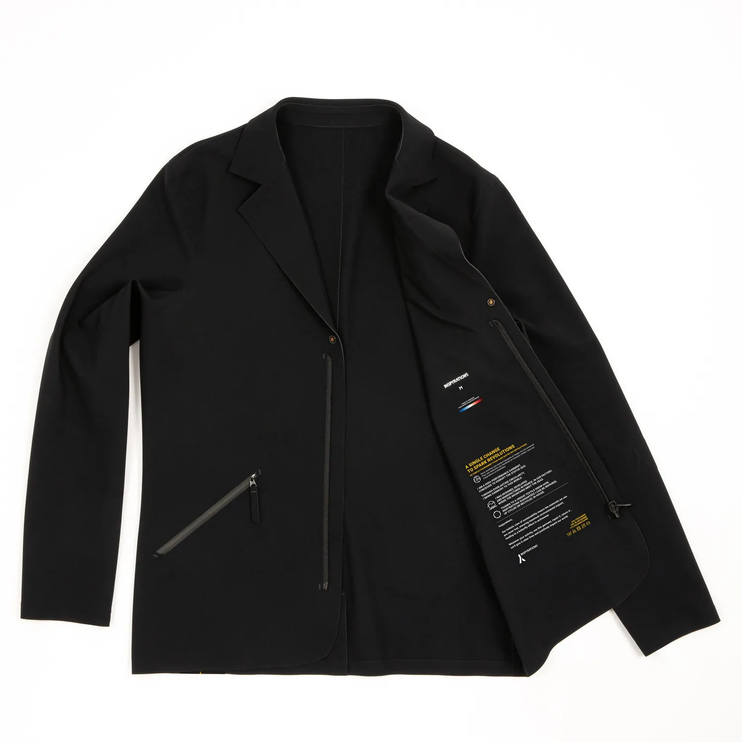 INSPYRATIONS Fusyon blazer homme noir stretch déperlant
