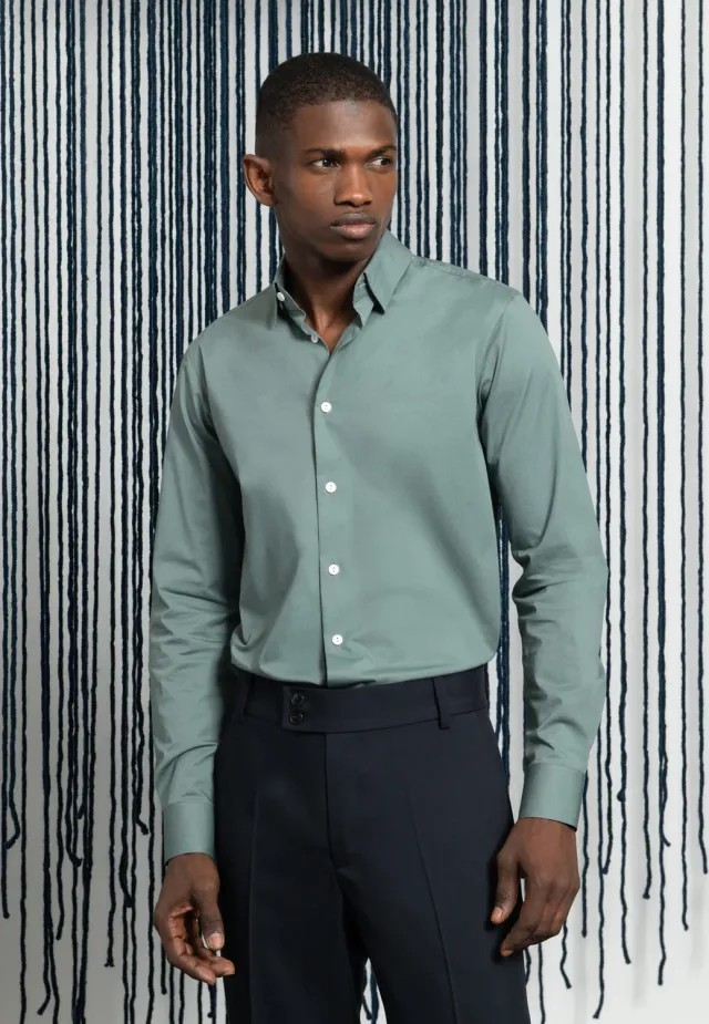 Pierre Talamon Sport chemise verte