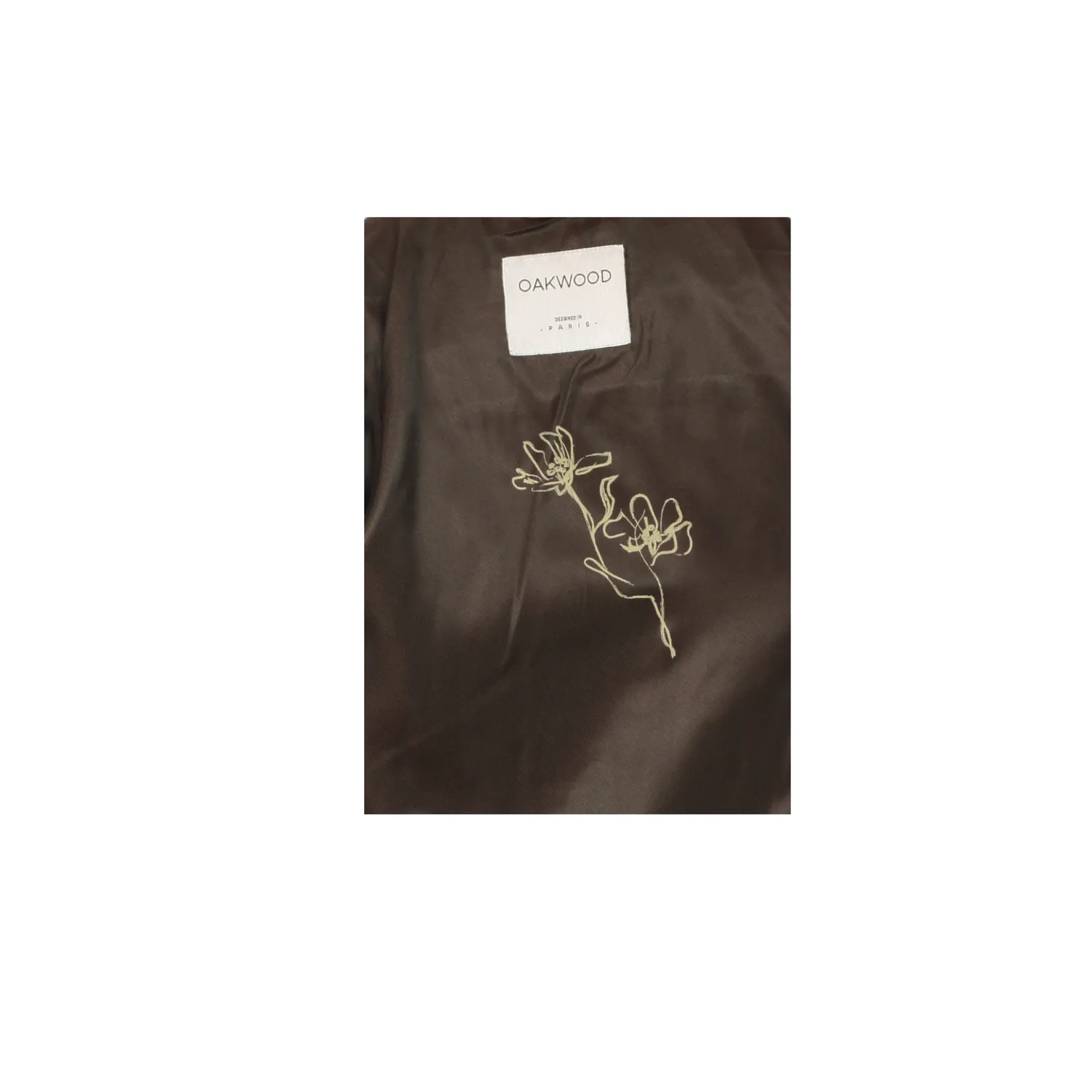 Oakwood Houston 65270 veste chèvre velours choco droite