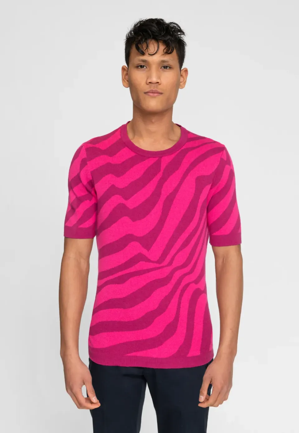 Pierre Talamon Break T-shirt Rose Fuchsia Homme