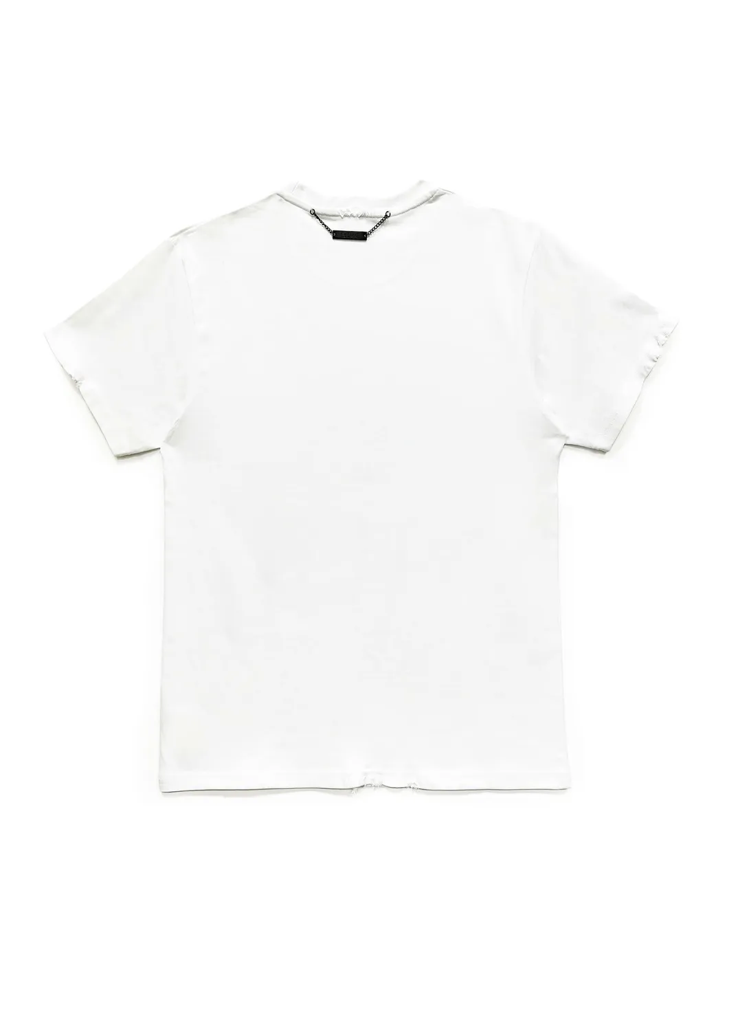 PAOLO LEDUC Red Cross Dripping t-shirt blanc coton S