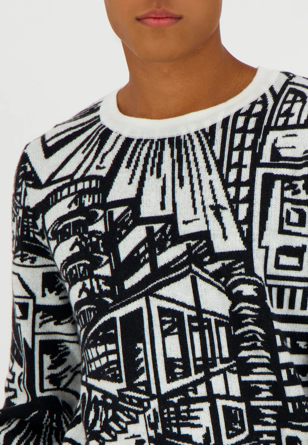 Pierre Talamon Architecture pull noir et blanc