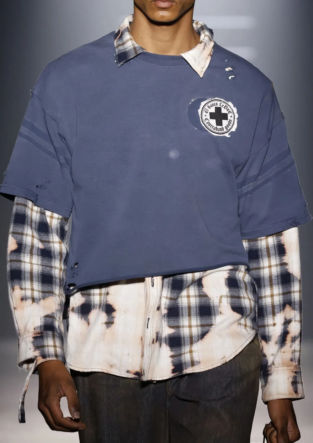 Paolo Leduc Kurt surchemise flanelle carreaux bleus