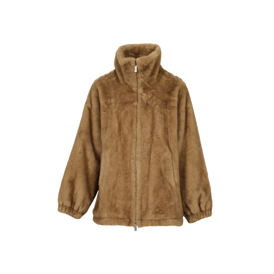 OAKWOOD AGNES 65290 blouson fausse fourrure taupe