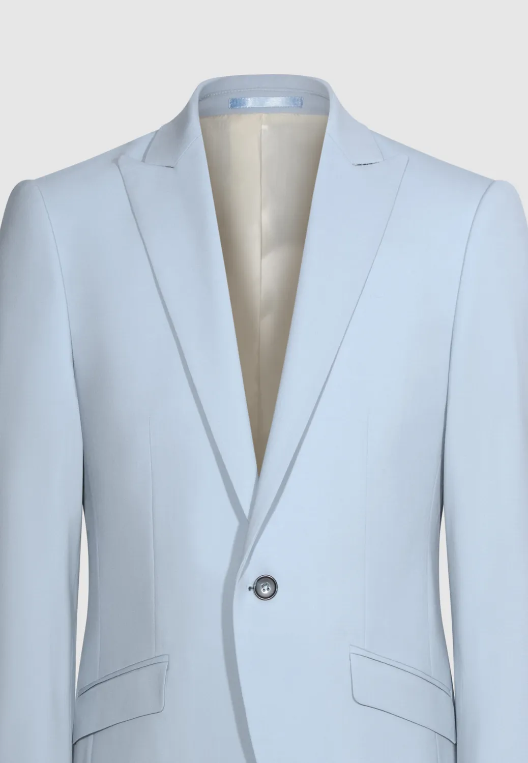 Pierre Talamon Costume bleu ciel laine 2 pièces